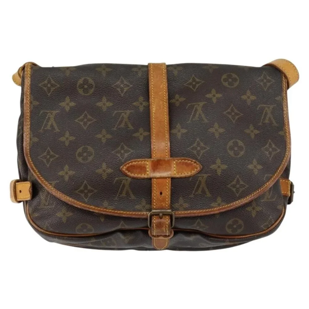 LOUIS VUITTON Monogram Saumur 30 Shoulder Bag M42256 LV Auth ka110 - Picture 3 of 16